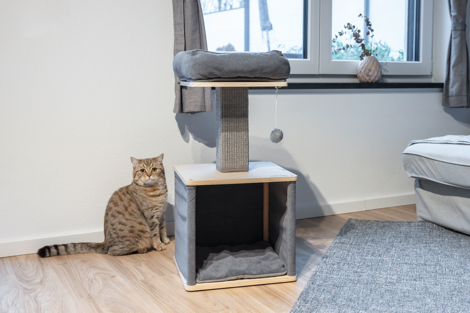Kerbl Cat Scratch Noah II Tiragraffi Gatto Cuccia e Grotta