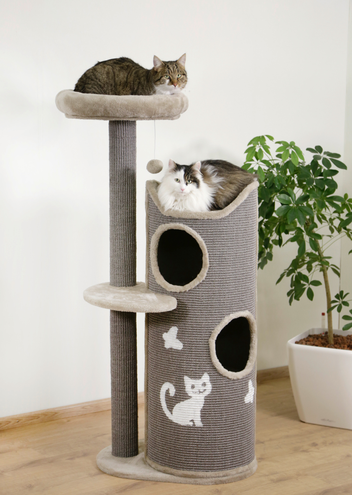 Kerbl Pet Tiana tiragraffi gatto botte sisal con cuscini