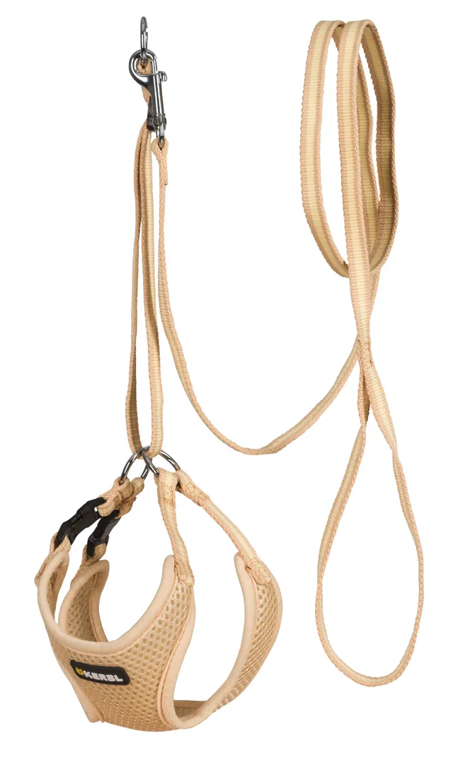 Kerbl Pet Puppy Harness pettorina cucciolo mesh con guinzaglio 120 cm