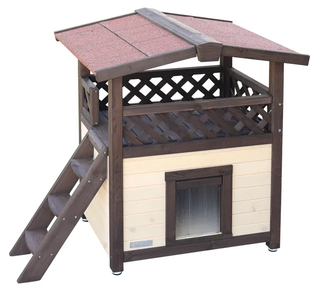 Kerbl Pet 4-Seasons Deluxe Cuccia Gatto Esterno Riscaldabile