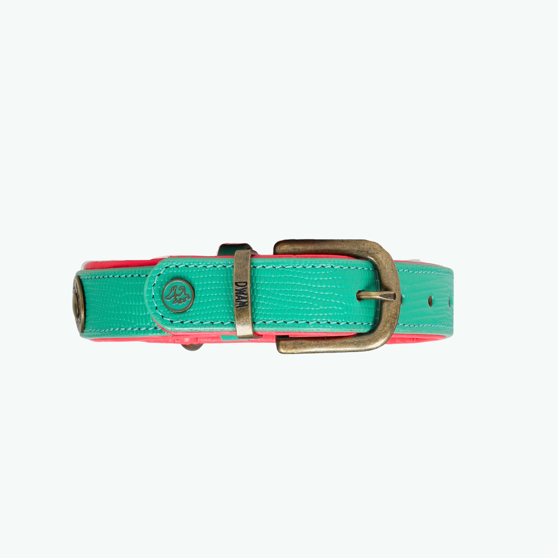 Dog with a Mission Maui Collare Cane M Turchese Rosa 34-39cm