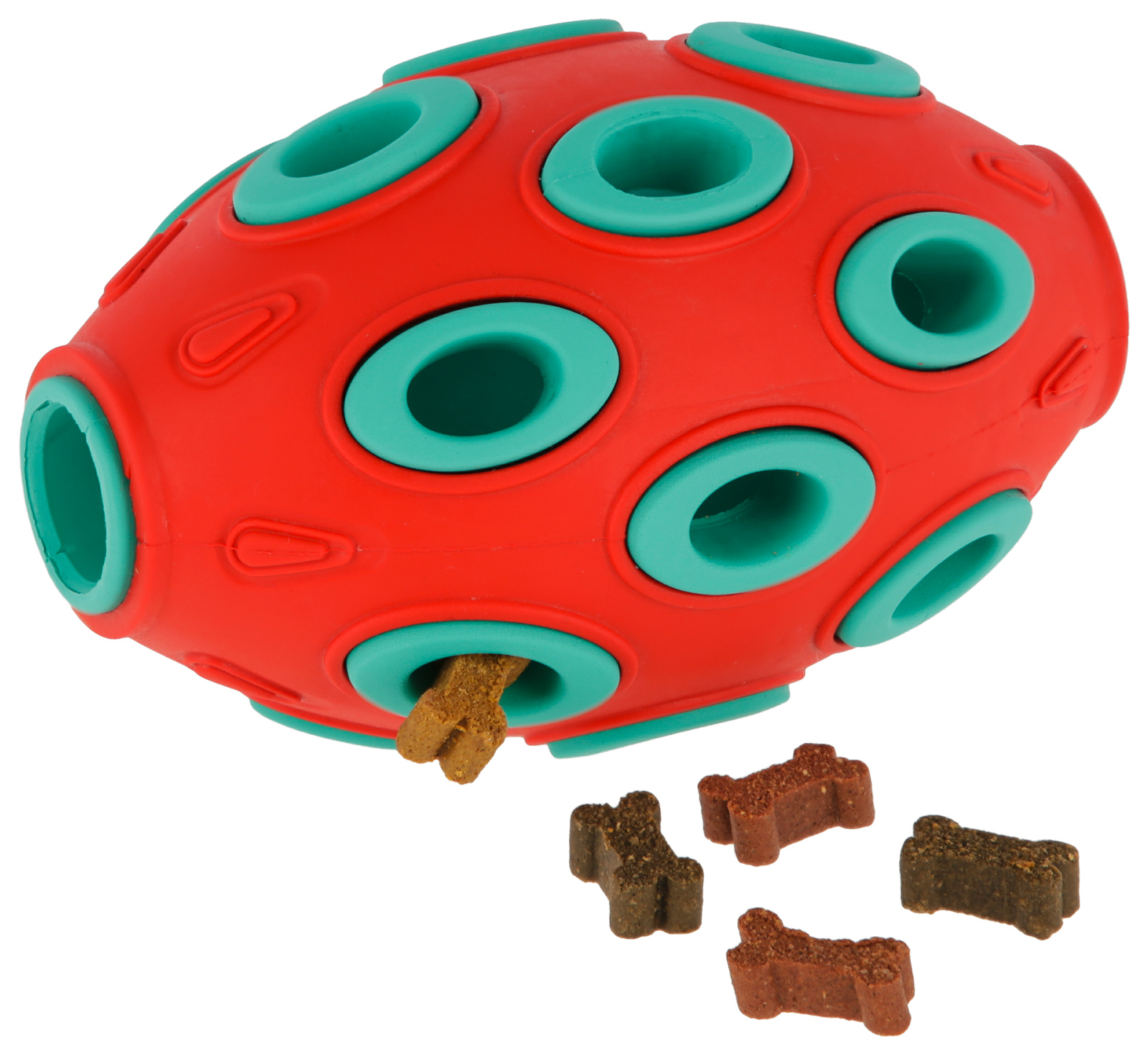 Kerbl Pet Rugby ToyFastic gioco cane riempibile snack