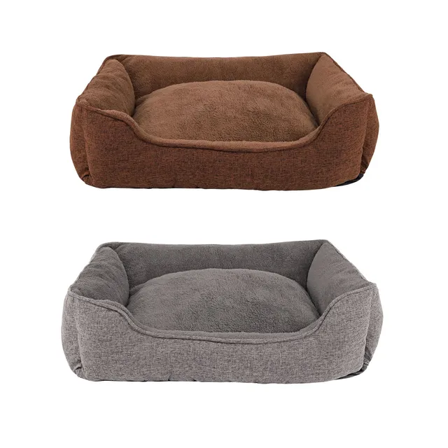 Lionto Katzenbettchen divano gatto sfoderabile grigio 75x60 cm