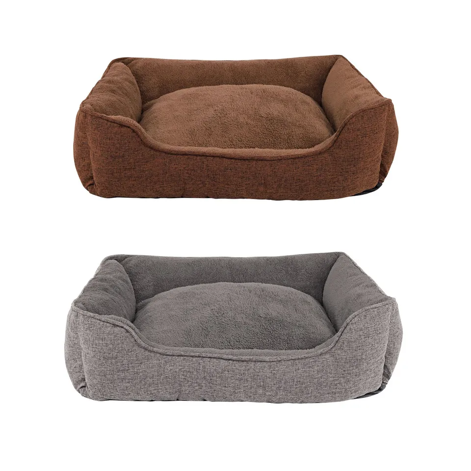 Lionto Katzenbettchen divano gatto sfoderabile grigio 75x60 cm