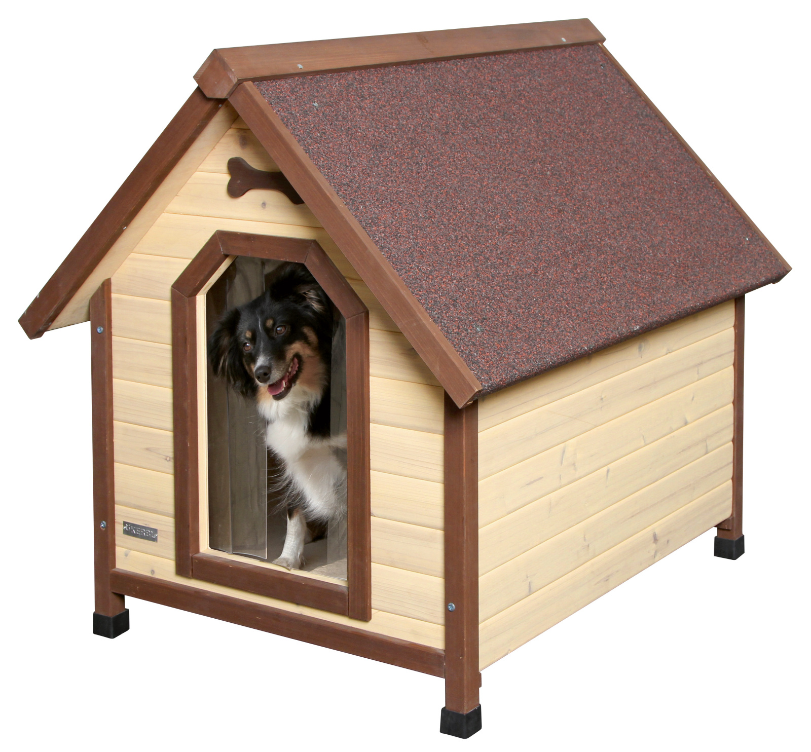 Kerbl Pet Dog House 4-Seasons cuccia cane esterno legno isolata