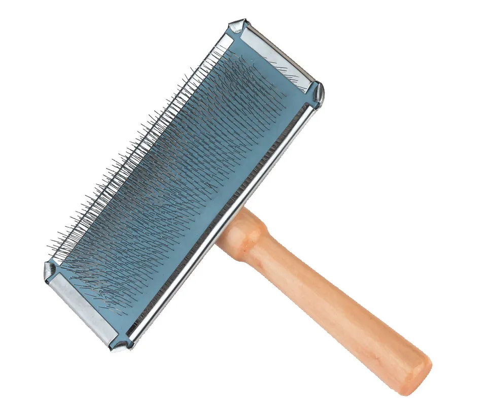 Kerbl Pet Cat Care Soft Slicker Brush spazzola manico legno