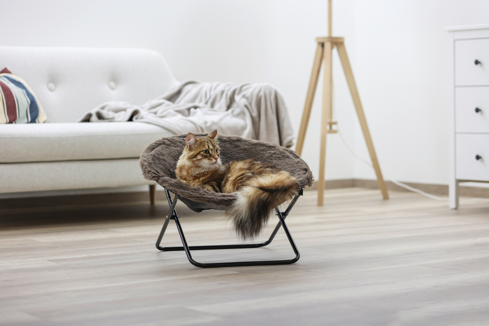 Kerbl Pet Cat Sleeping Sharon lettino gatto peluche pieghevole