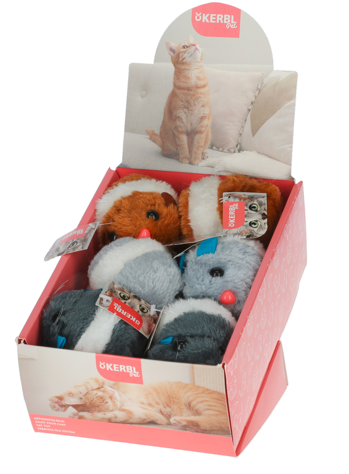 Kerbl Pet Tremble Toys peluche gioco gatto con carica