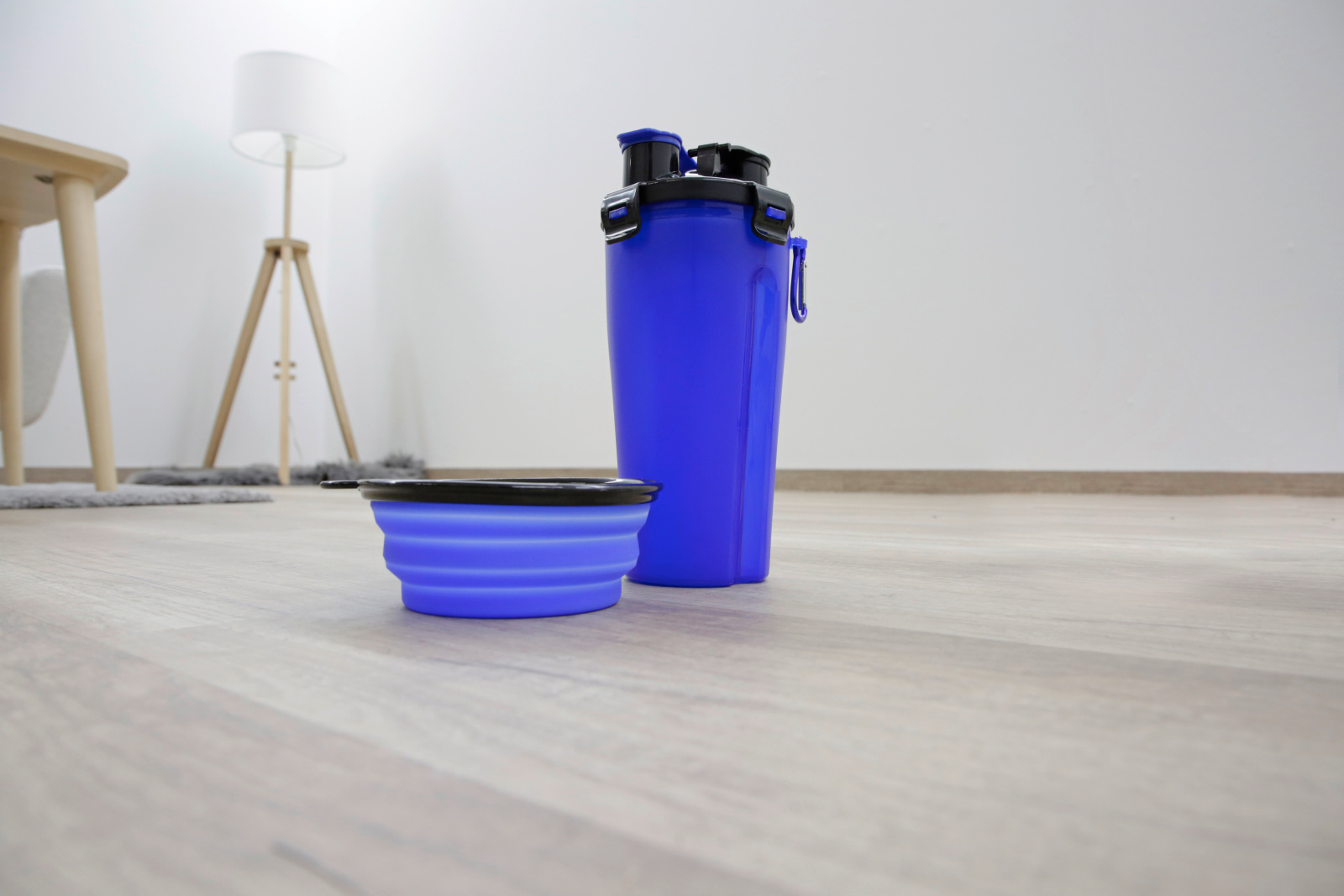Kerbl Pet Feed Water Contenitore Viaggio 2 Scomparti con Ciotola