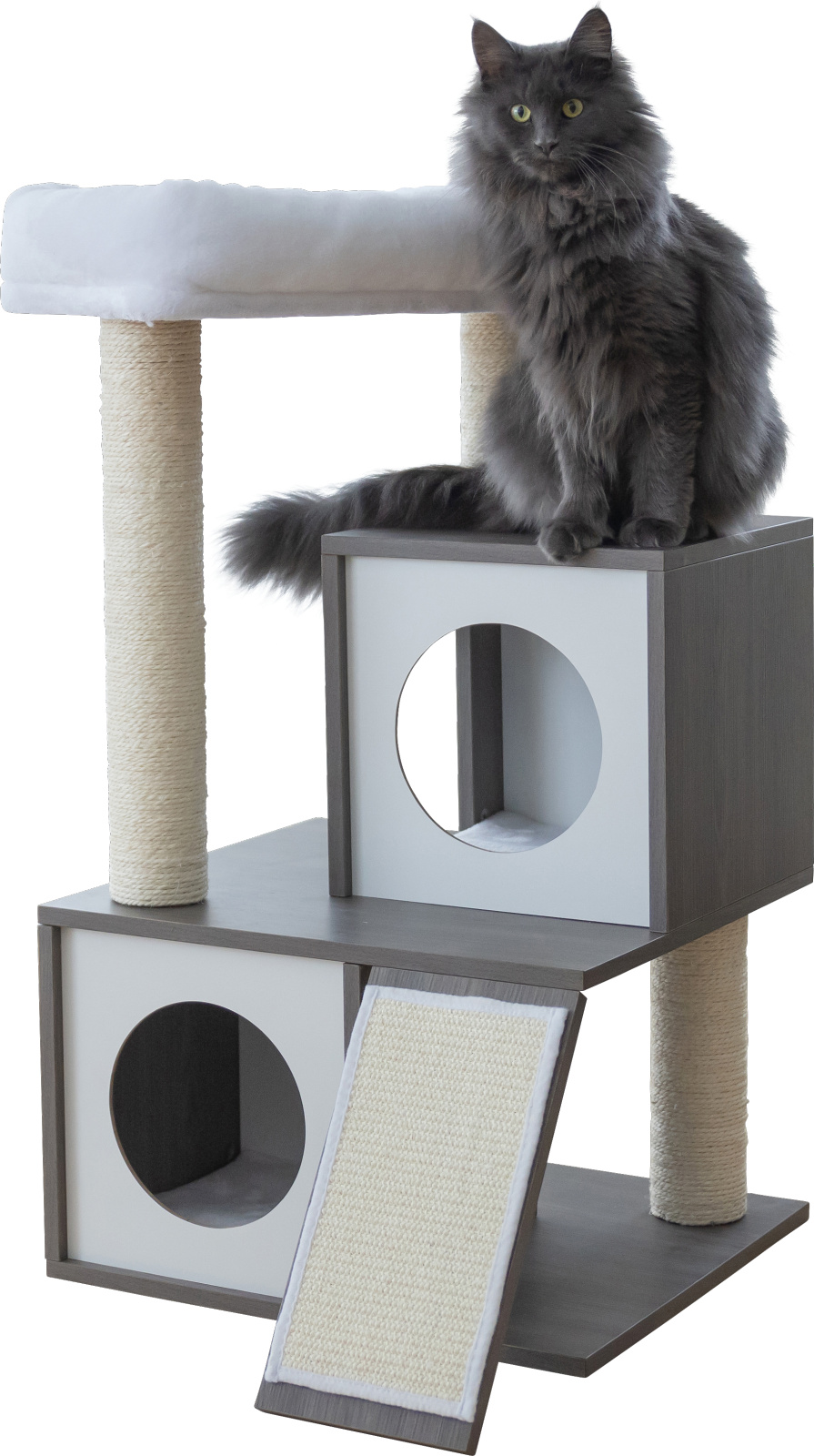 Kerbl Cat Tree Flair tiragraffi per gatti con cuccia