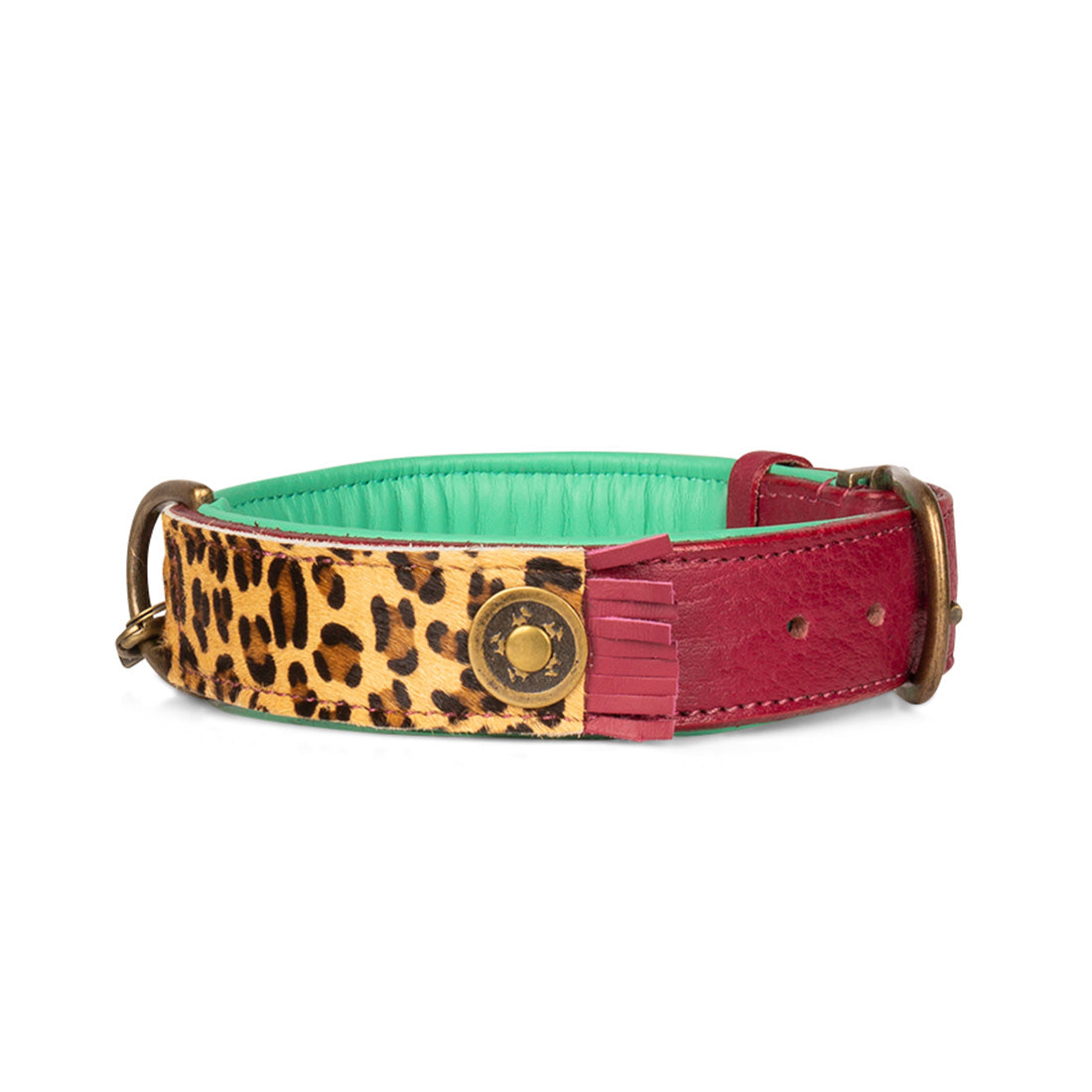 Dog with a Mission Lou Lou XL collare cane pelle bordeaux