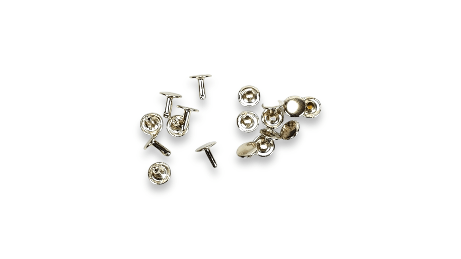 Toscani Rivetti e Borchie Rivetto Doppia Testa Argento