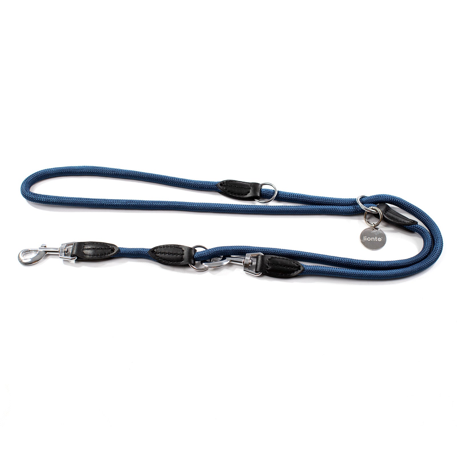 Lionto Hunde-Spaziergang guinzaglio regolabile 200 cm nylon blu