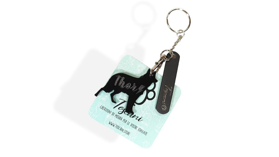 Toscani Gadget PET Plexy portachiavi personalizzato 5cm
