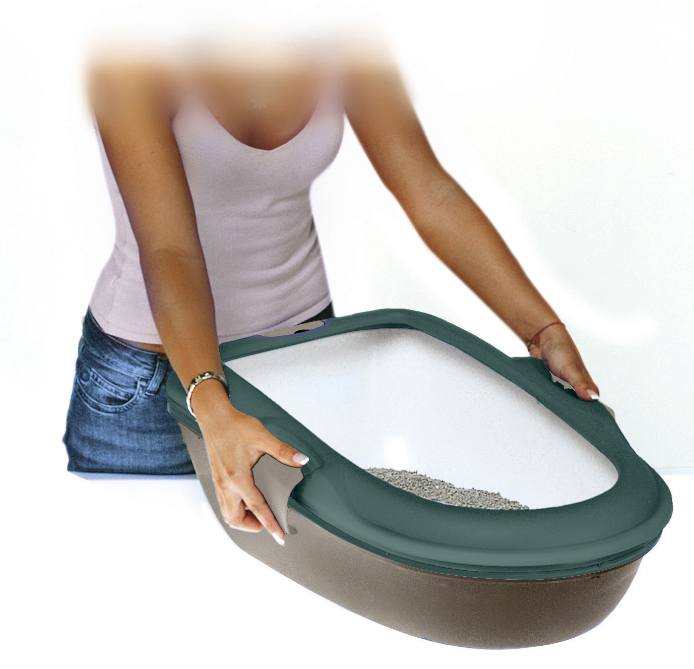 Kerbl Pet Furba Lettiera Gatto con Setaccio Plastica