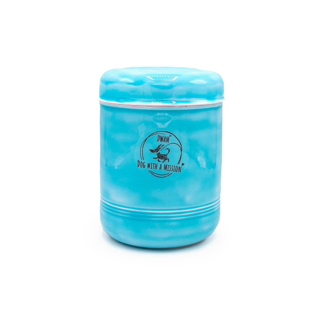 Dog with a Mission Cookie Monster Barattolo Cane Turchese