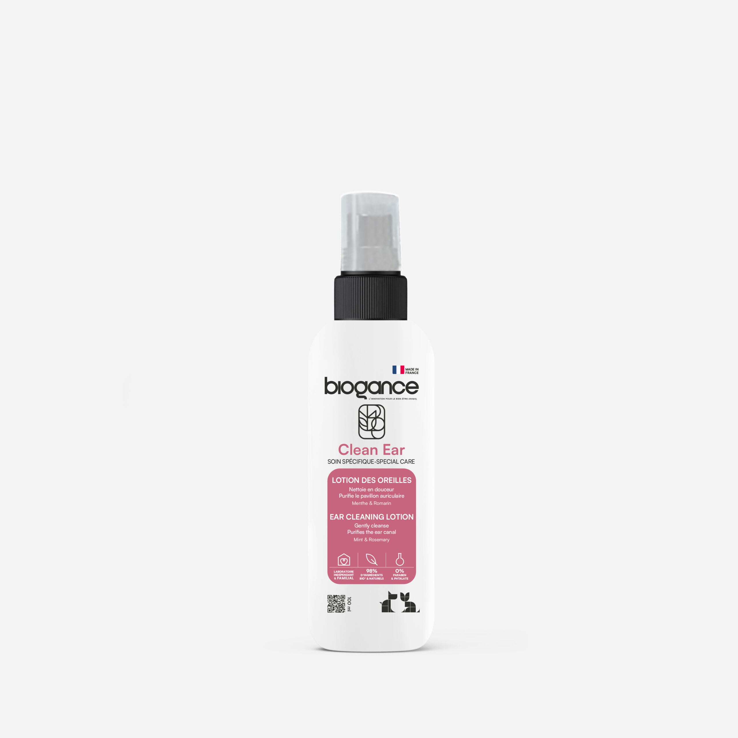 Biogance Clean Ear lozione orecchie cane gatto mentolo