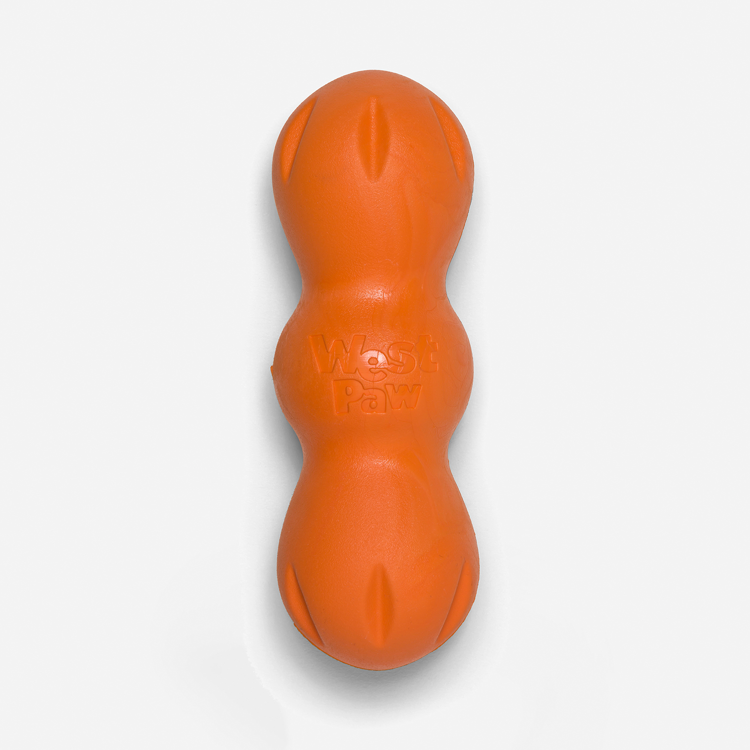 West Paw Rumpus osso gioco cane arancione plastica riciclata