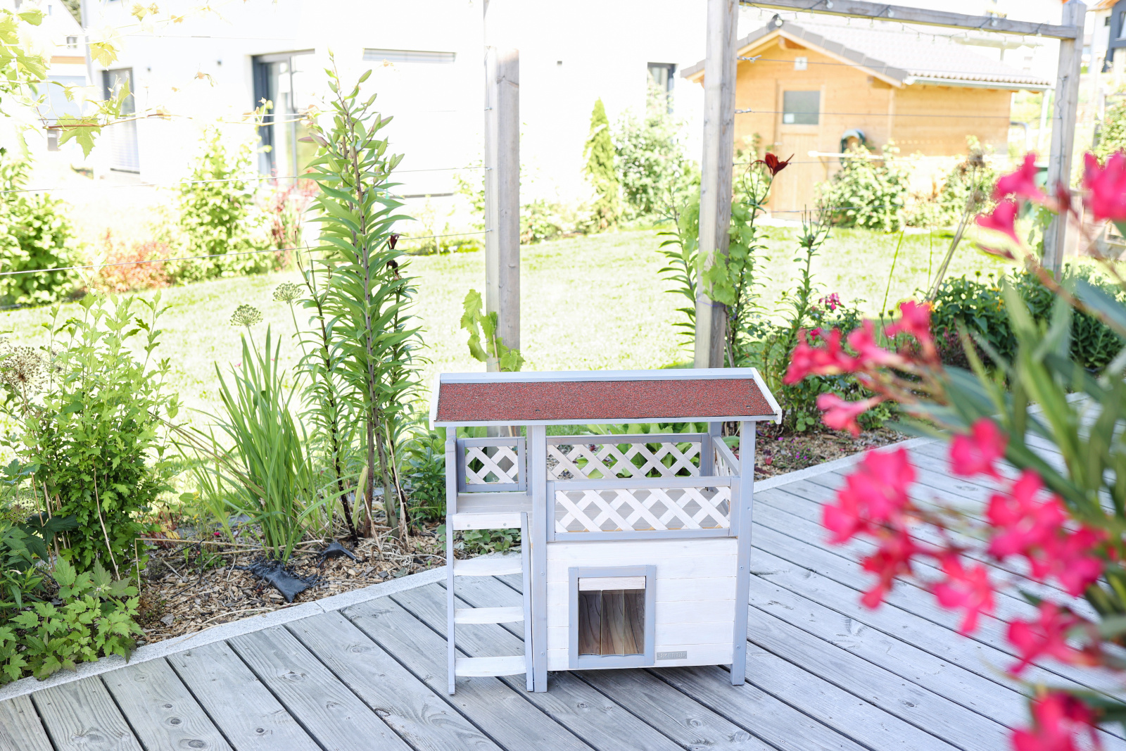 Kerbl Pet Lodge Ontario casetta gatto esterno legno 2 piani
