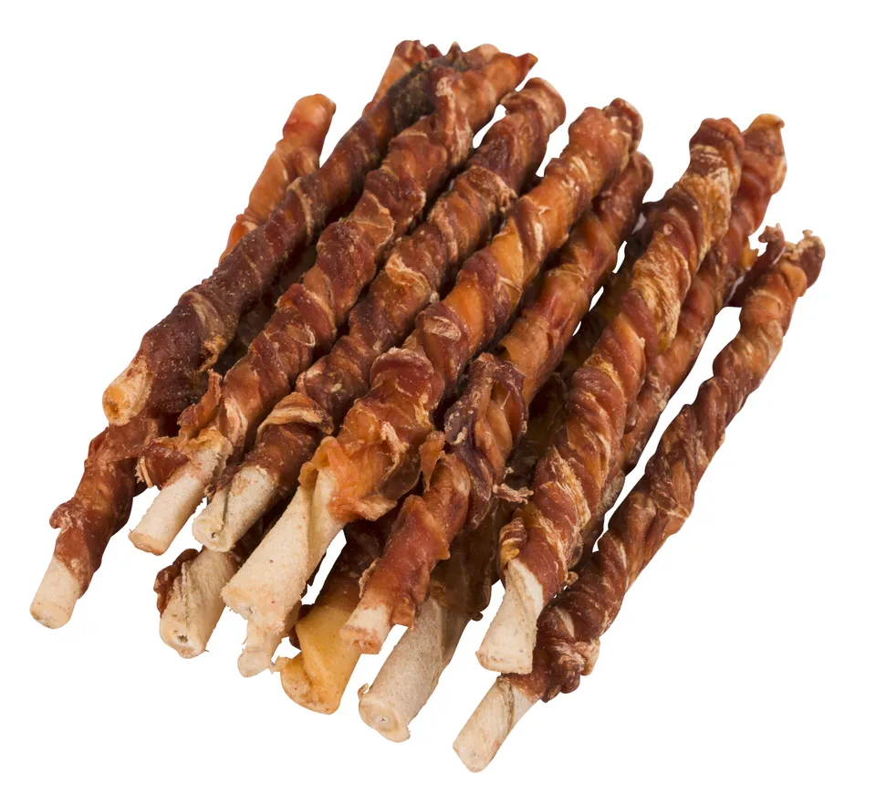 Kerbl Buffsticks snack cane bastoncini pelle bufalo