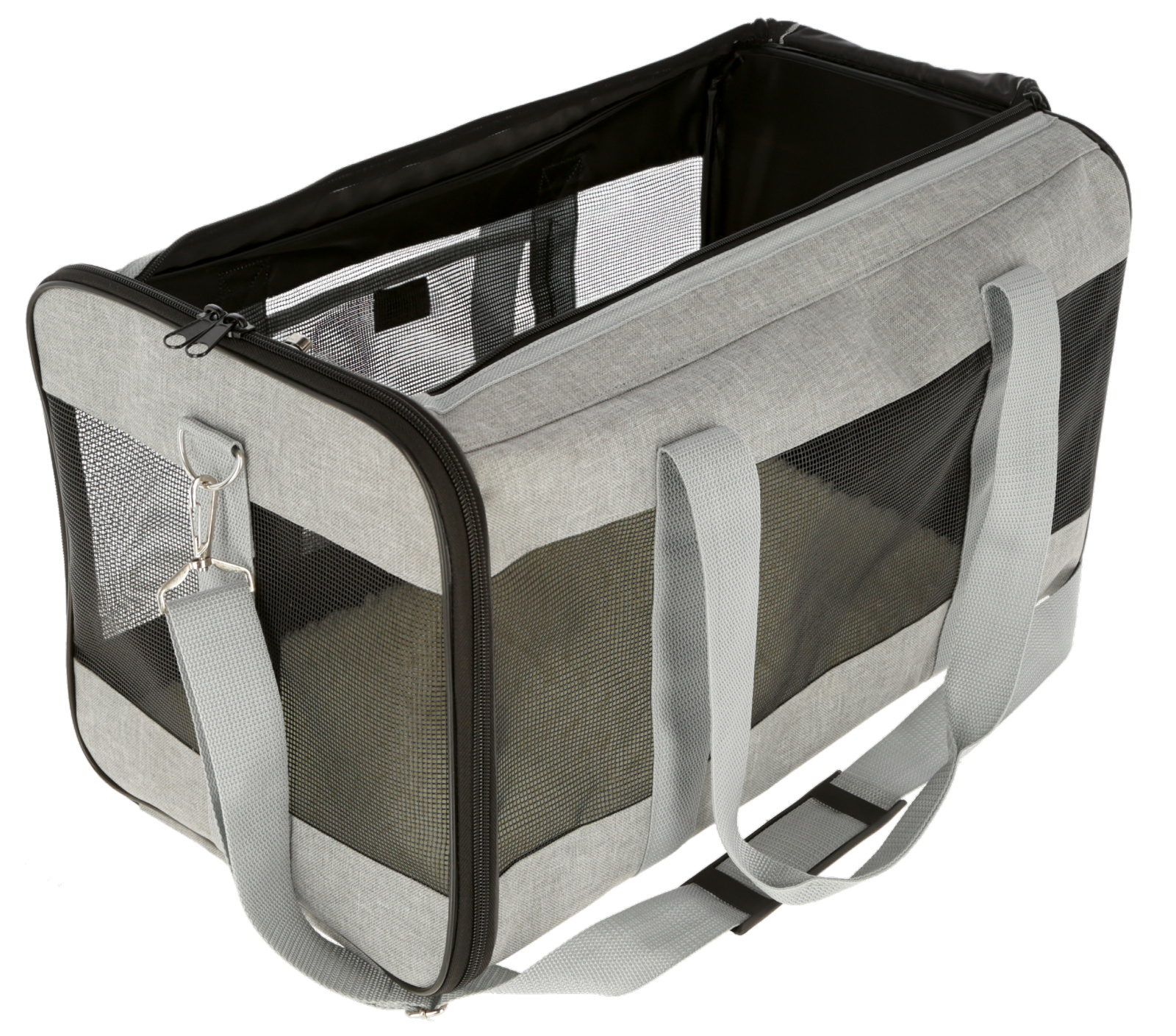 Kerbl Casual Bag borsa trasporto cane rete tracolla base rigida