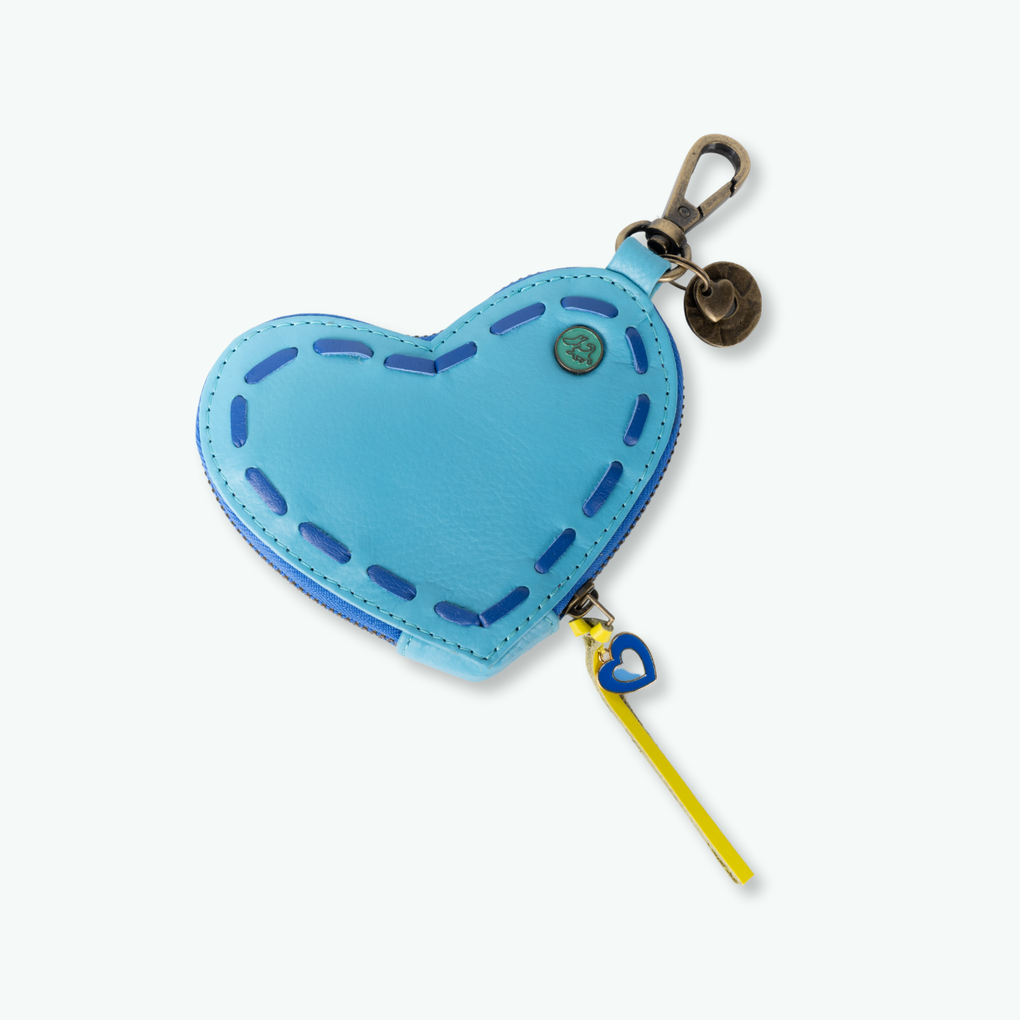 Dog with a Mission Sky marsupio premi cane pelle blu