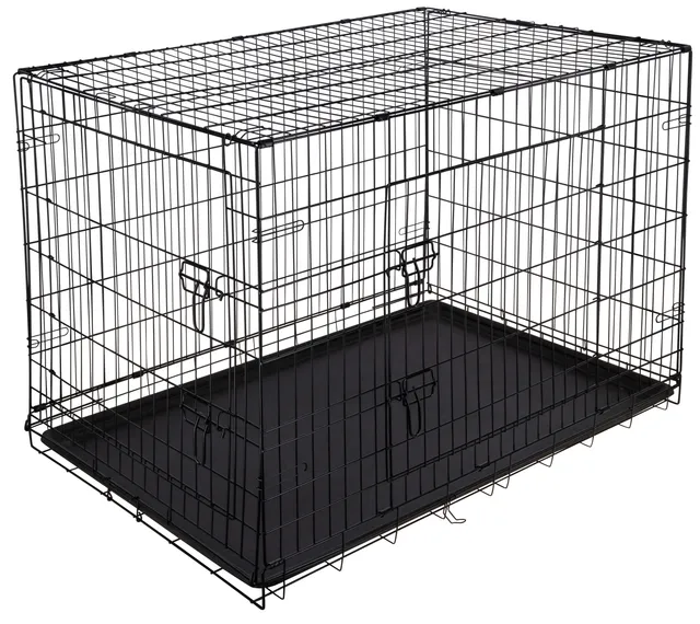 Kerbl Pet Dog Transport gabbia cane metallo pieghevole