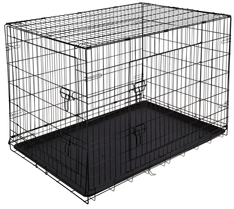 Kerbl Pet Dog Transport gabbia cane metallo pieghevole
