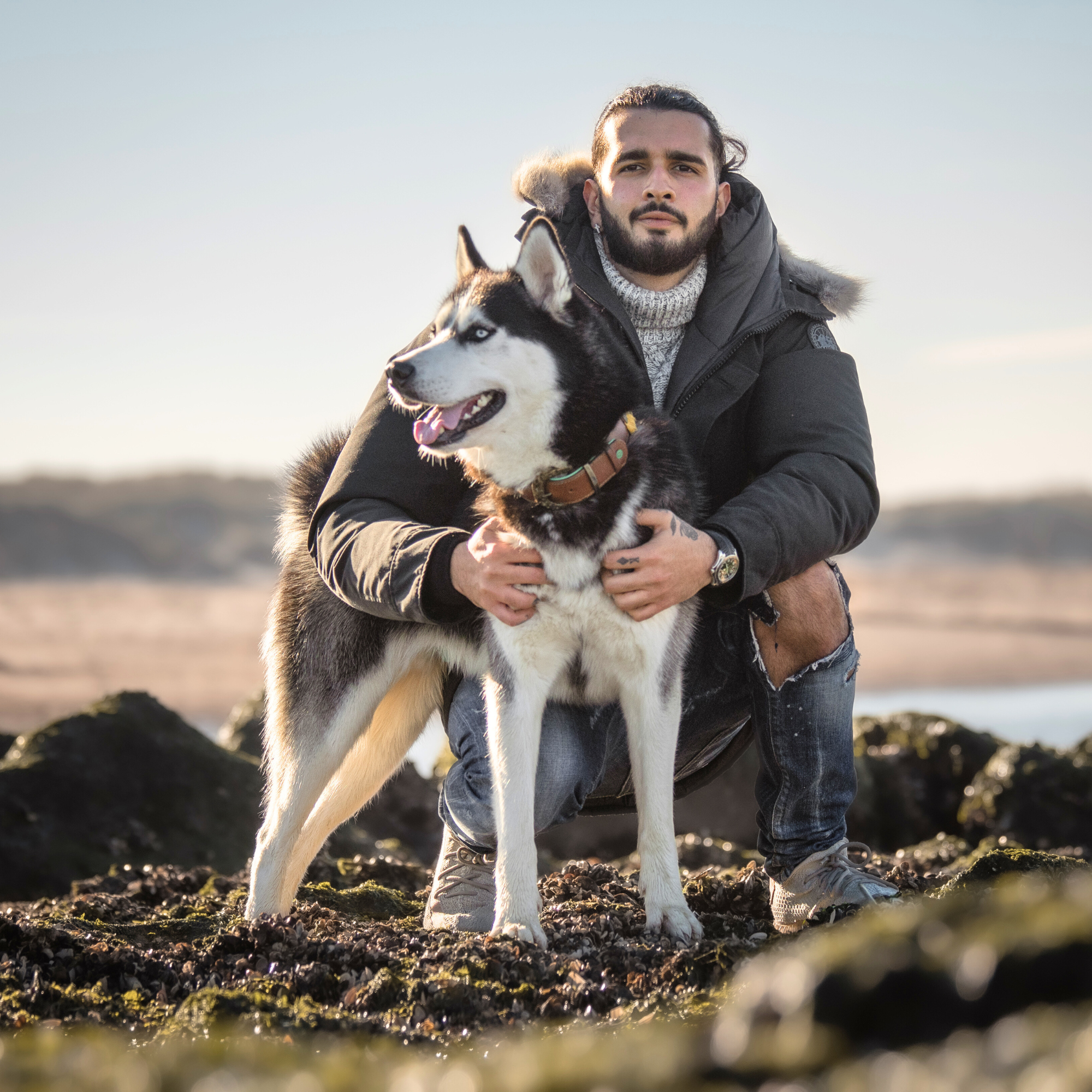 Dog with a Mission Urban XL collare cane pelle marrone