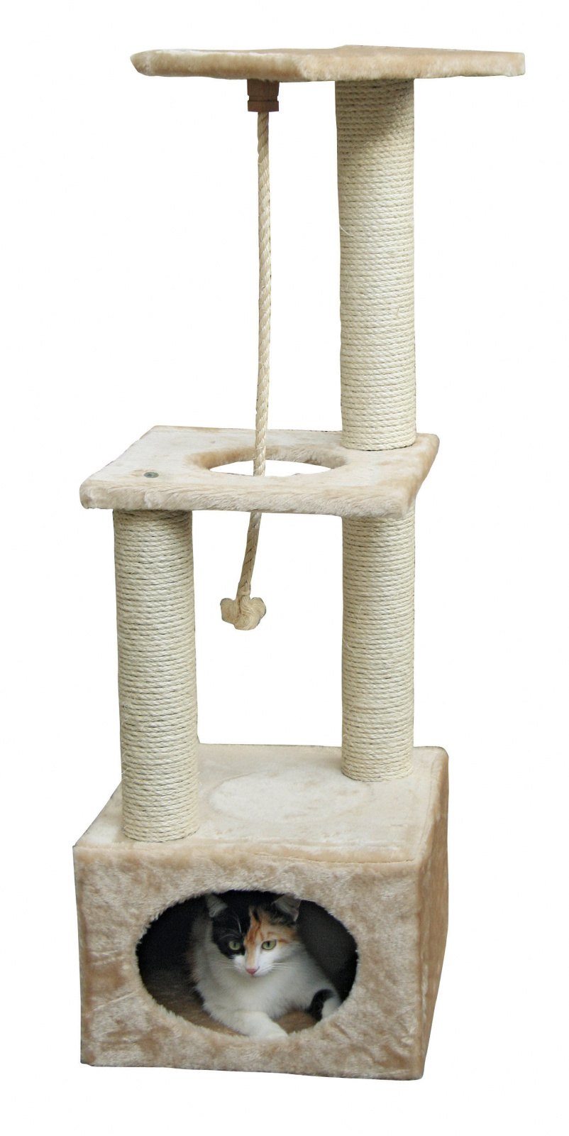 Kerbl Platin Pro Albero Tiragraffi per Gatti con Cuccia Sisal