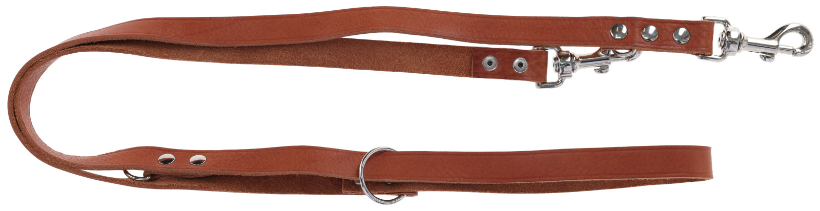 Kerbl Pet Tuscany Guinzaglio Cane in Pelle 3 Vie