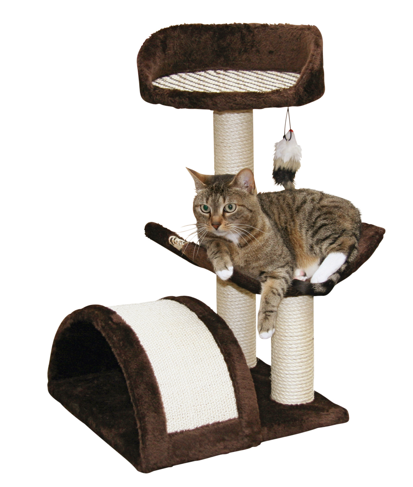 Kerbl Pet Safari albero tiragraffi gatto con cuccia 38x38 cm