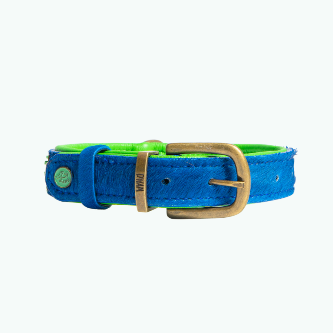 Dog with a Mission Zula collare cane L blu verde 40-47 cm