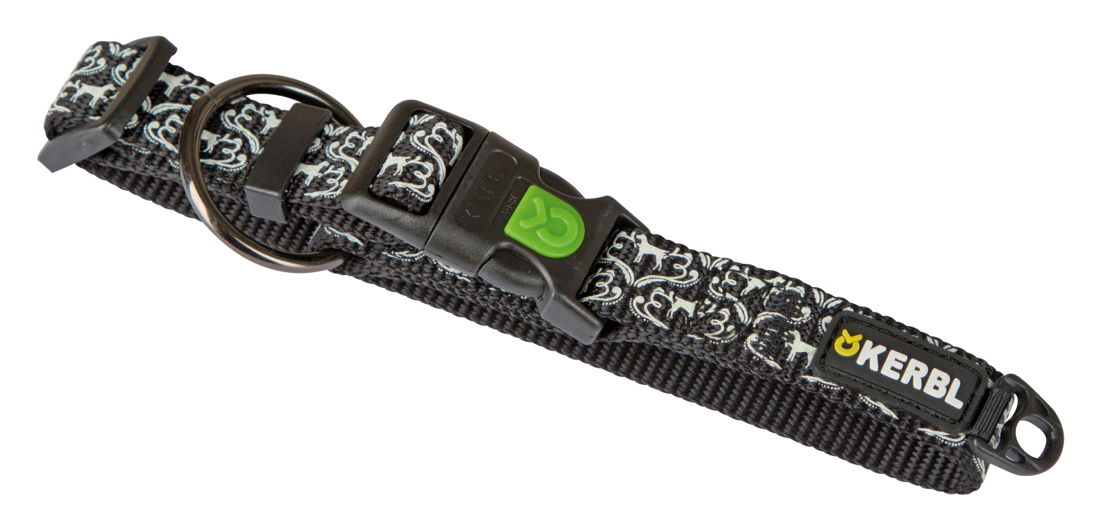 Kerbl Pet Shiny Night Collare Cane Nylon Riflettente