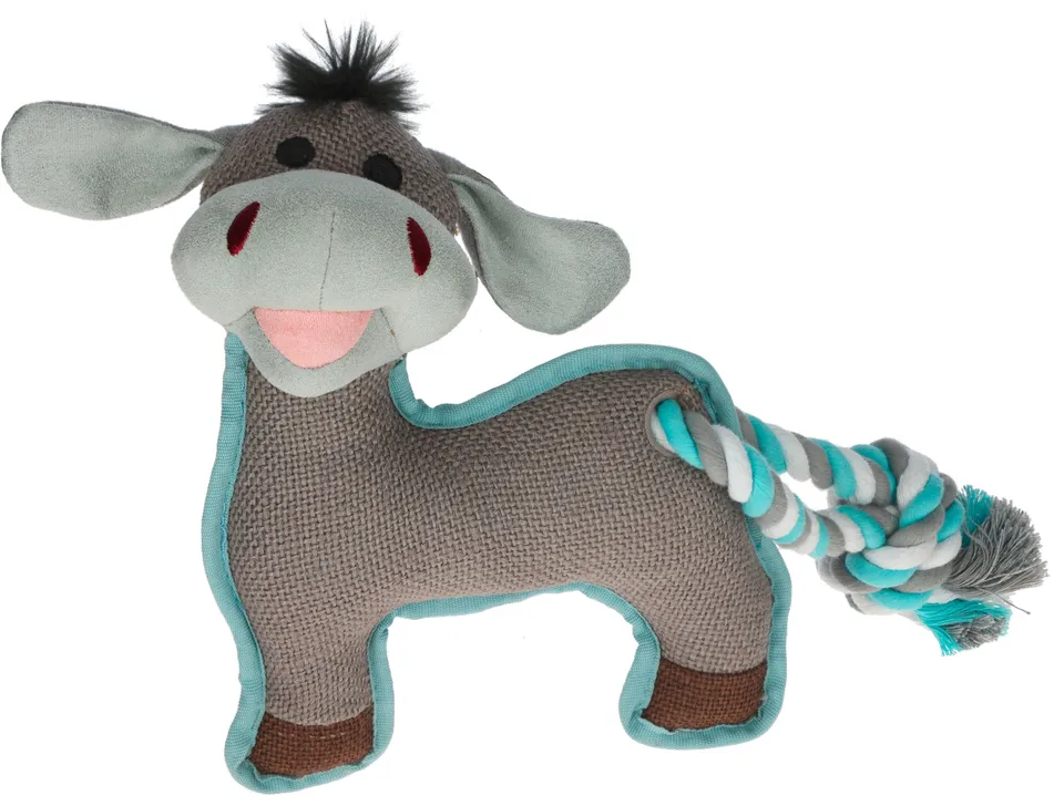Kerbl Pet Dog Toy Donkey Ferdi gioco cane cotone