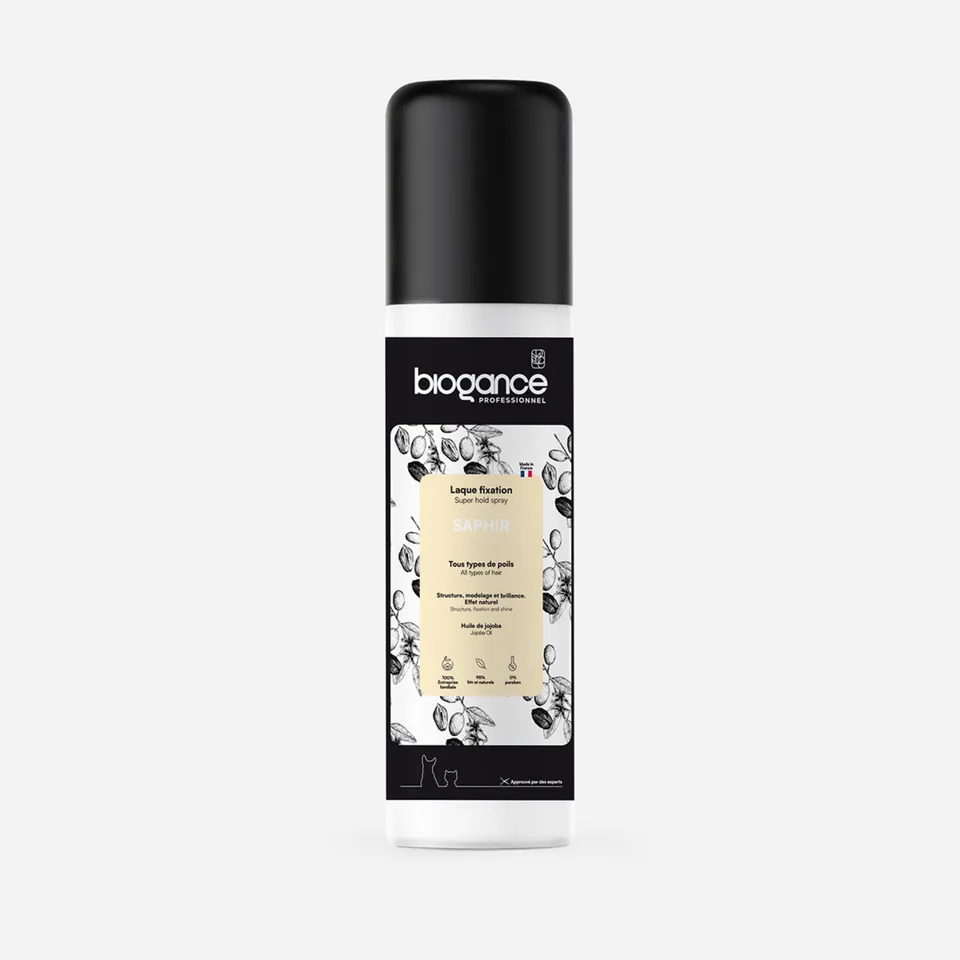 Biogance Saphir Lacca Fissaggio Cane Professionale Jojoba