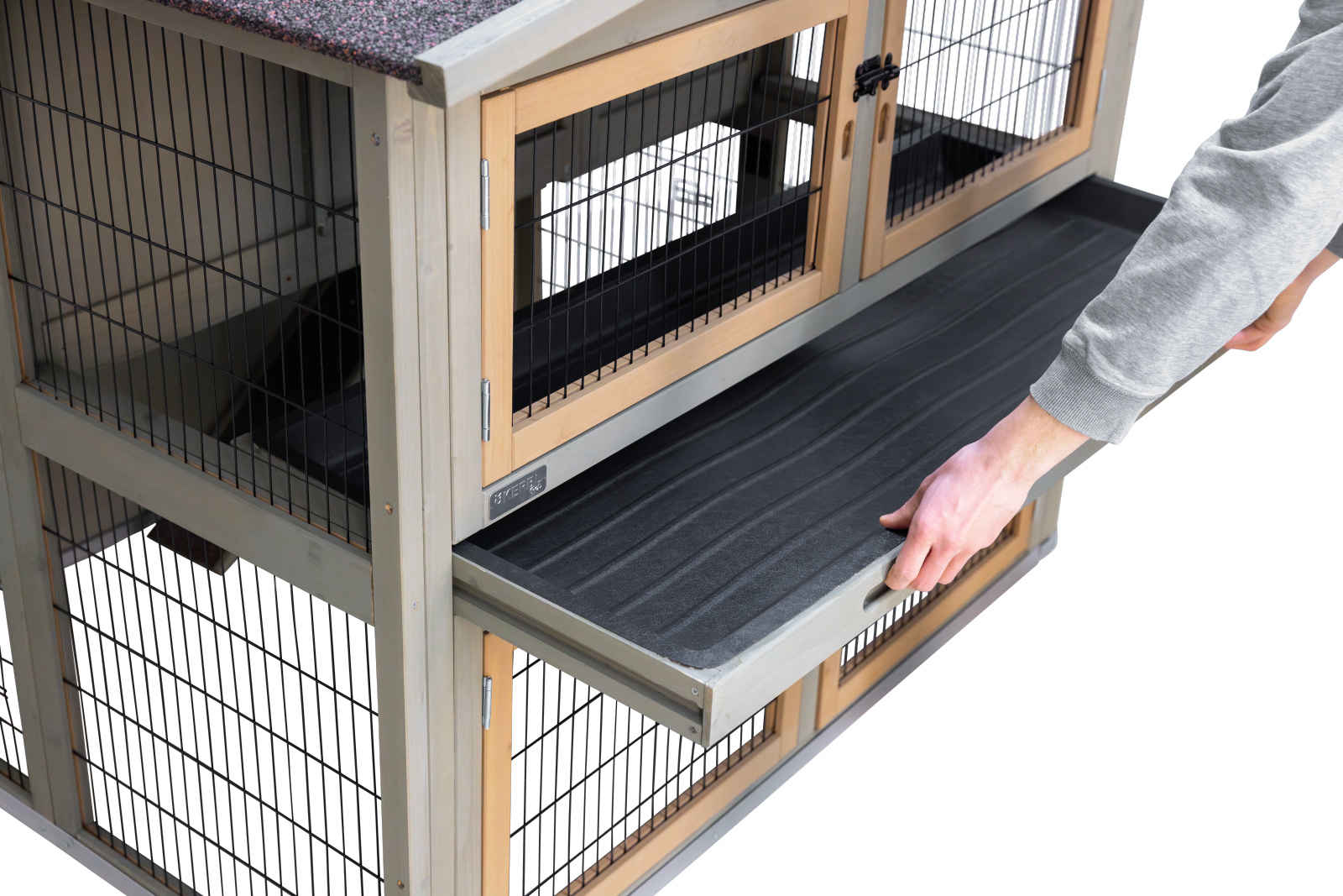 Kerbl Rodent House Suite conigliera legno due piani con recinto