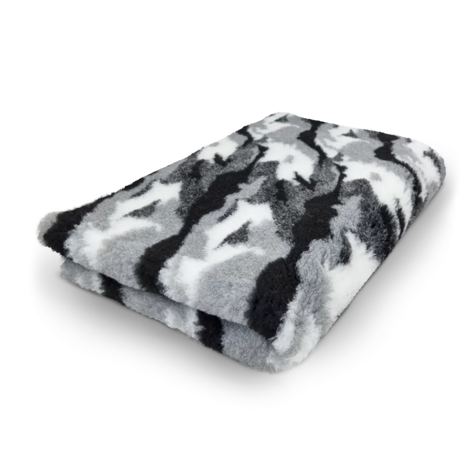 Toscani Vet Bed Tappeto Cani Gatti Camouflage Grigio 28mm