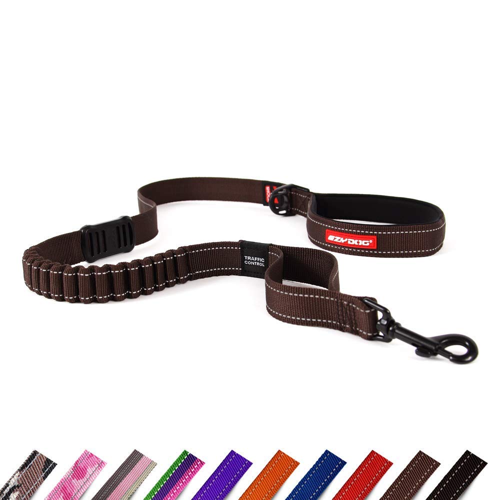 EzyDog Dog Leashes Zero Shock Guinzaglio Cane 1.2m Nero