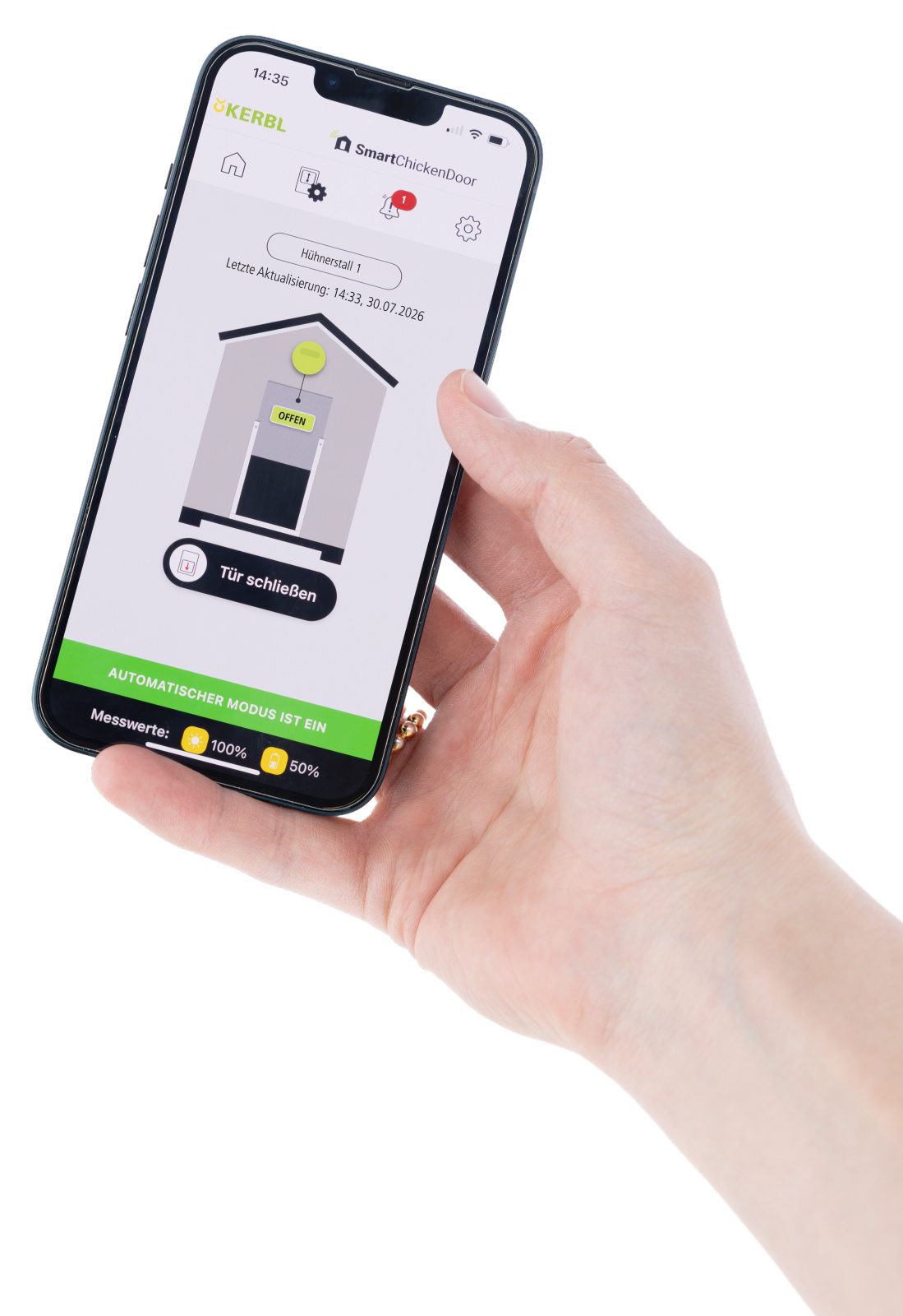 Kerbl Pet Duo Smart porta automatica per pollaio con app