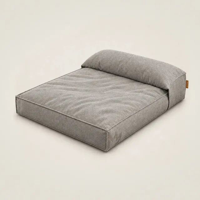 Rudelkönig Sluma cuccia cane memory foam beige con cuscino M