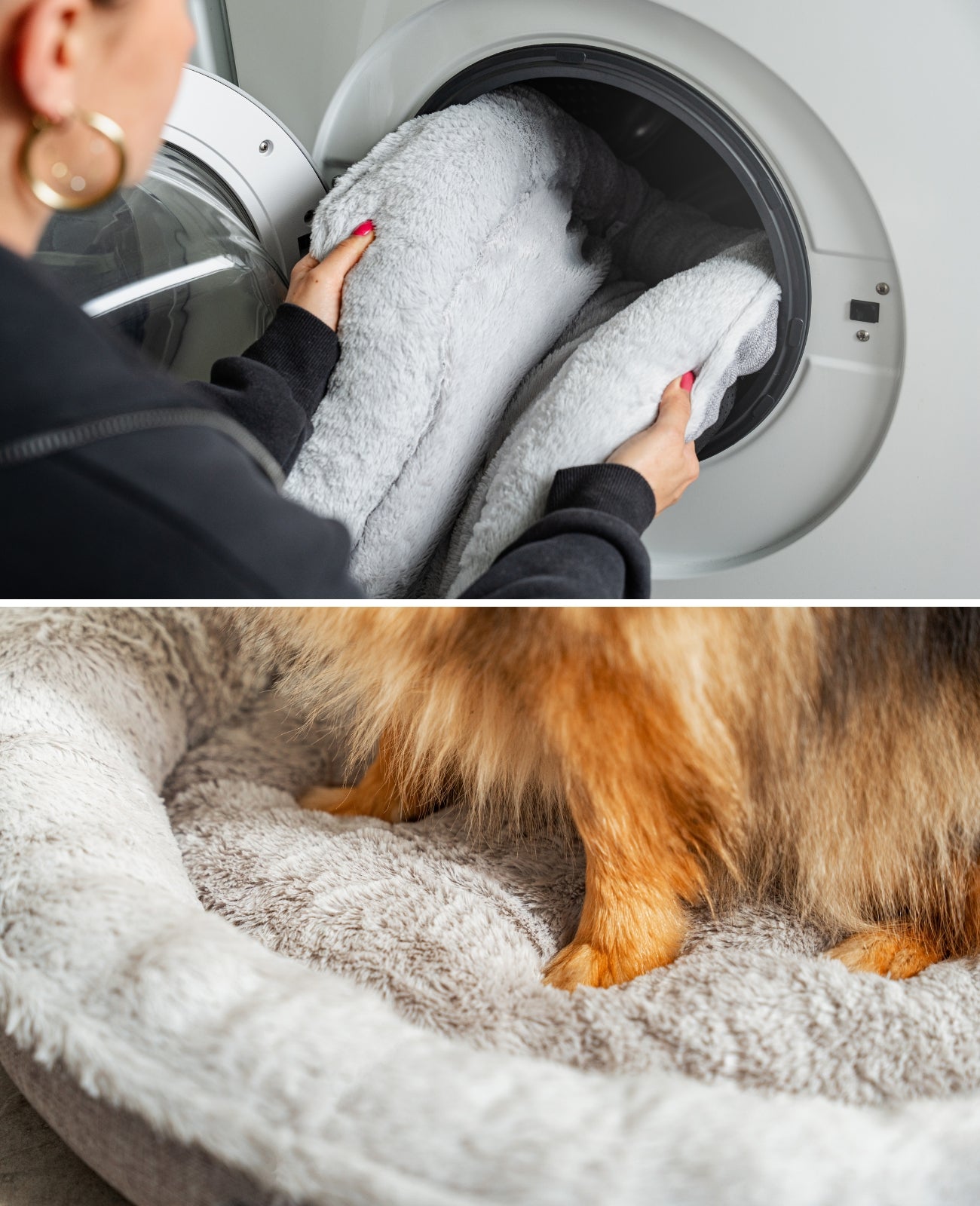 Lionto Hundebetten cuccia cani grigia 55 cm donut morbida