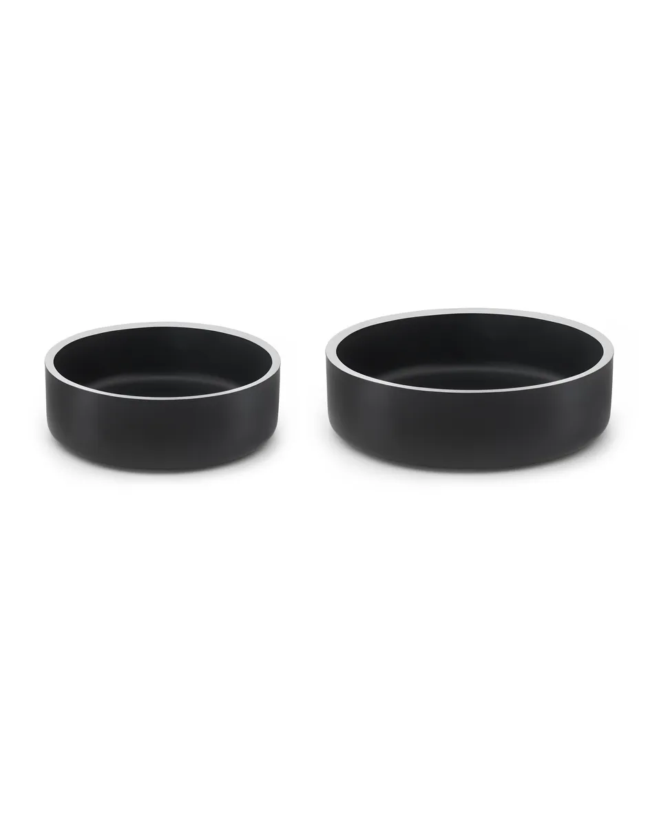 Lionto Hundenäpfe ciotola cane acciaio inox 825 ml antiscivolo nera