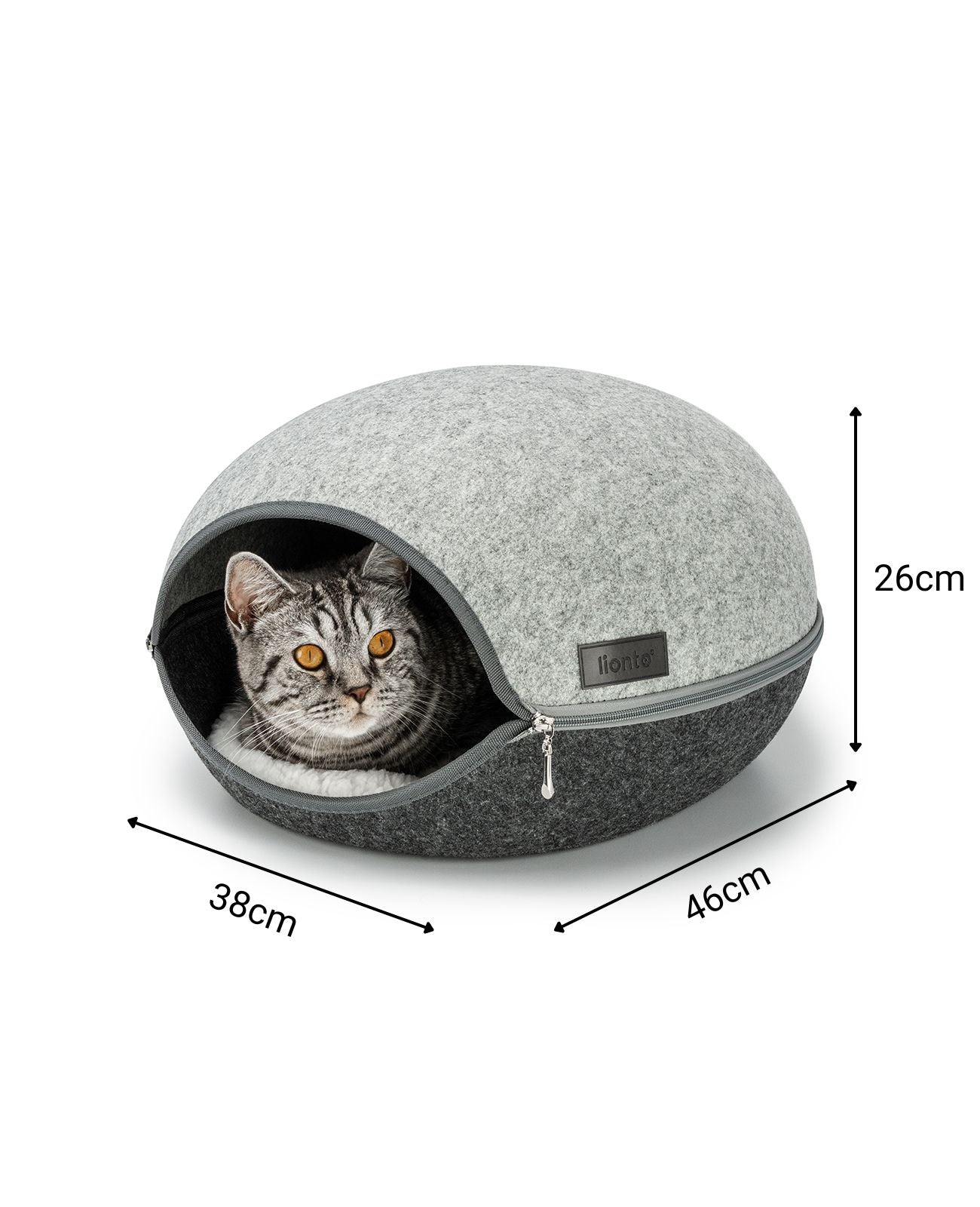 Lionto Katzenbettchen cuccia grotta gatto feltro cuscino