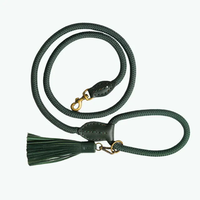 Dog with a Mission Classic Moss L guinzaglio corda verde 155 cm