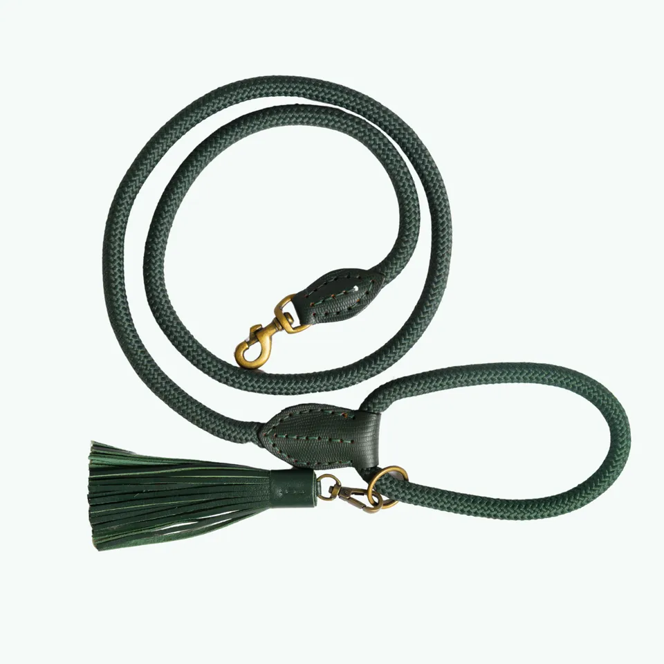 Dog with a Mission Classic Moss L guinzaglio corda verde 155 cm