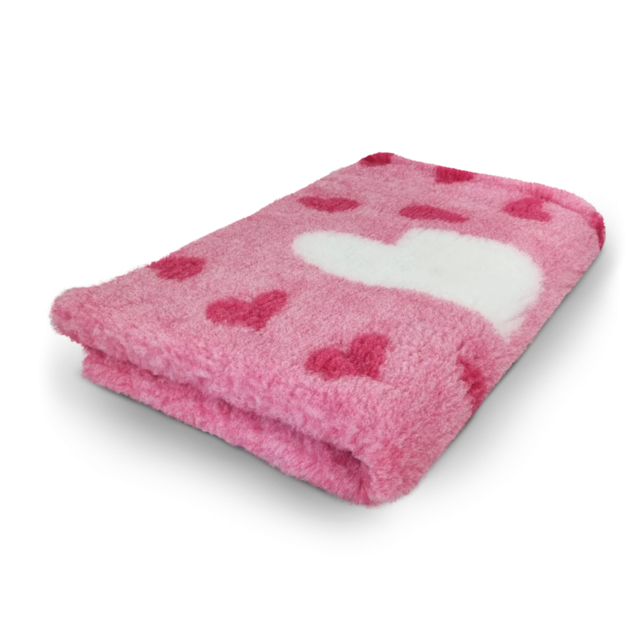 Toscani Vet Bed tappeto per animali rosa cuori antiscivolo