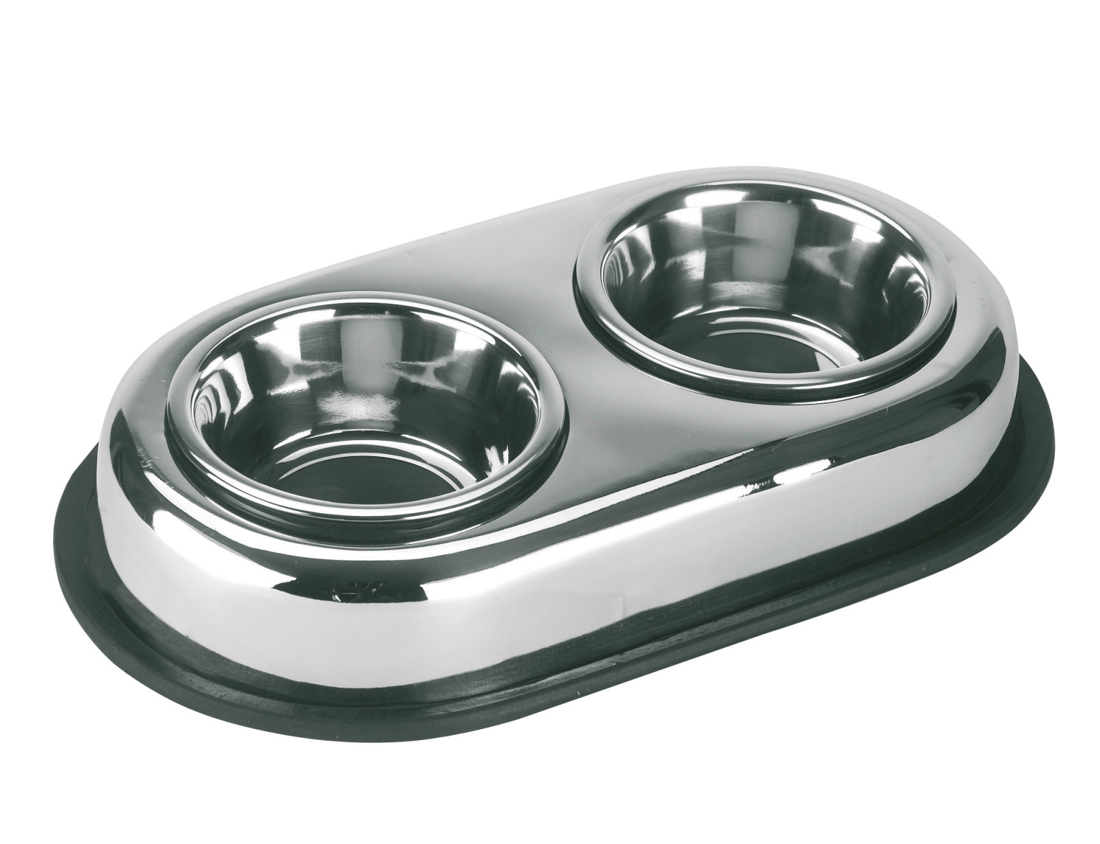 Kerbl Pet Duo ciotola cane inox doppia antiscivolo