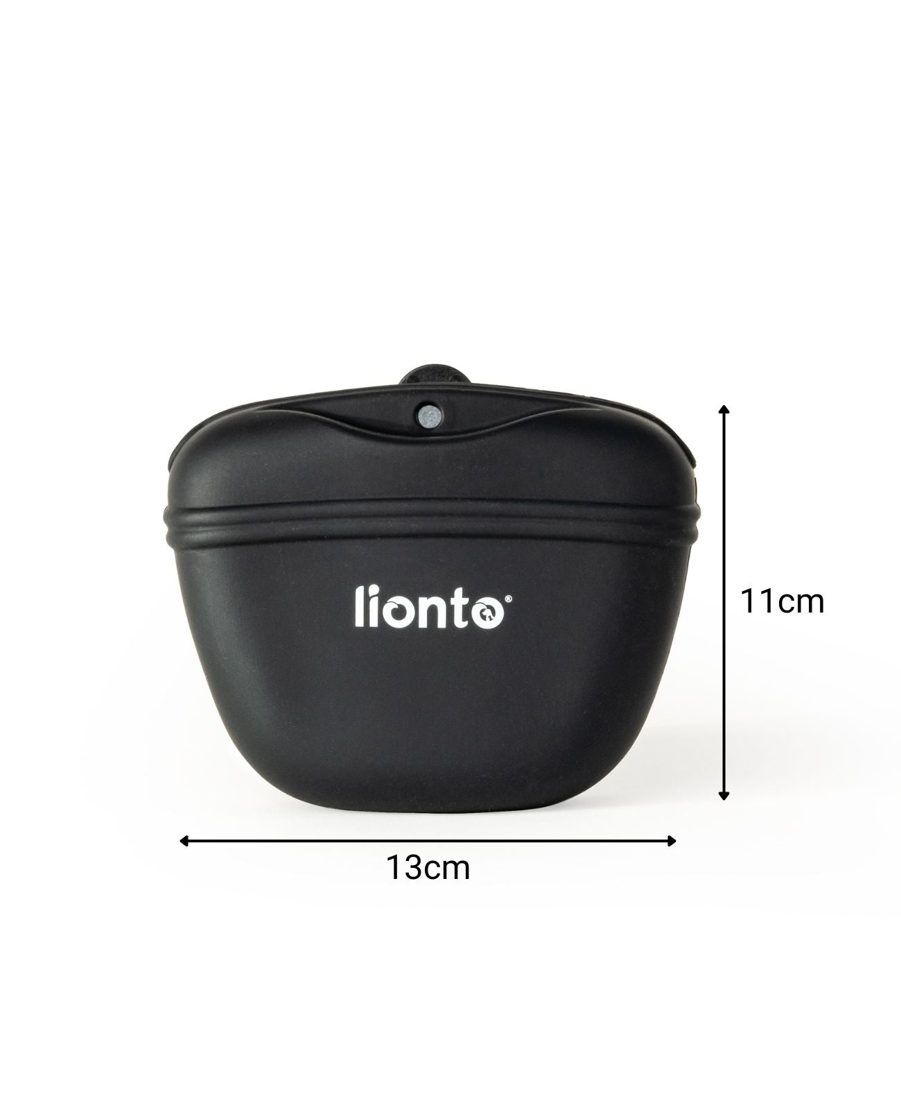 Lionto Futterbeutel silicone sacchetto premi cani 2 pezzi con clip