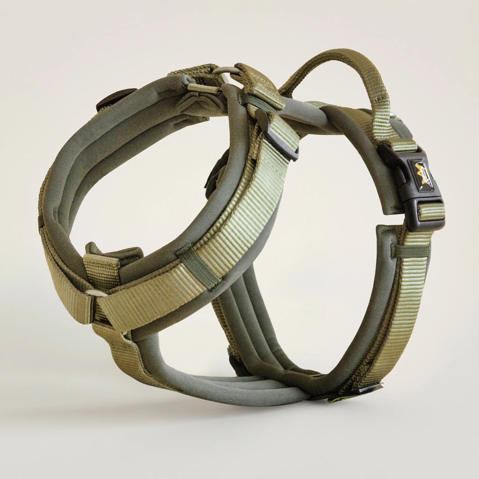 Rudelkönig Hundegeschirre Bella pettorina cane M Khaki neoprene